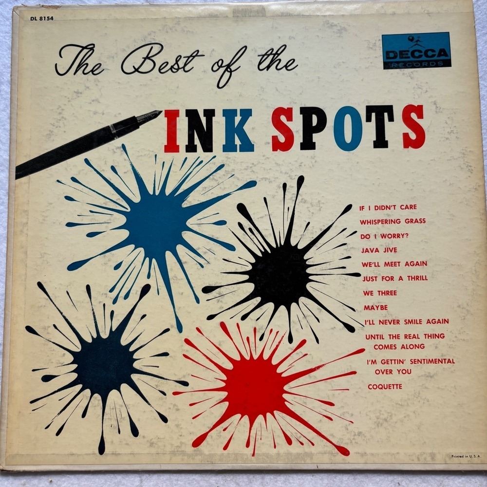 Ink Spots Best Of LP Decca DL 8154 Record 33 RPM Mono